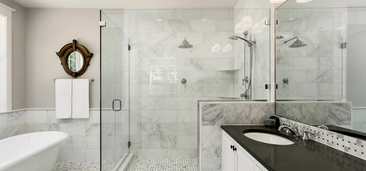bathroom shower door installation in Madera